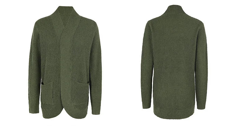 Cardigan long côtelé pour femmes