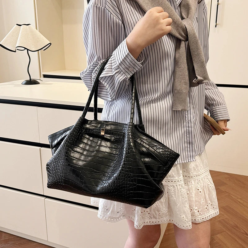 Sacs à bandoulière à motif crocodile pour femmes
