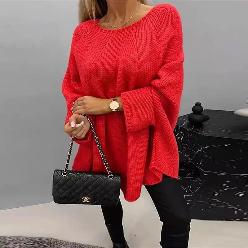 Pull tricot ample  pour femmes