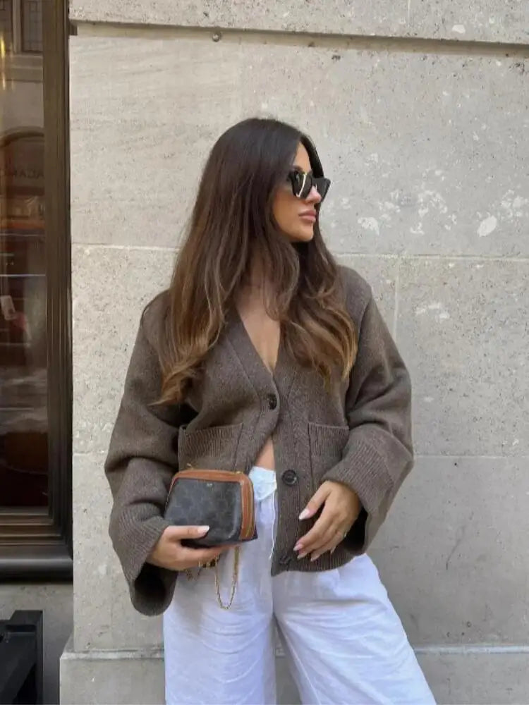 Cardigan en tricot pour femmes