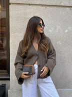 Cardigan en tricot pour femmes