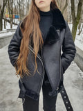 Veste en fausse fourrure pour femmes