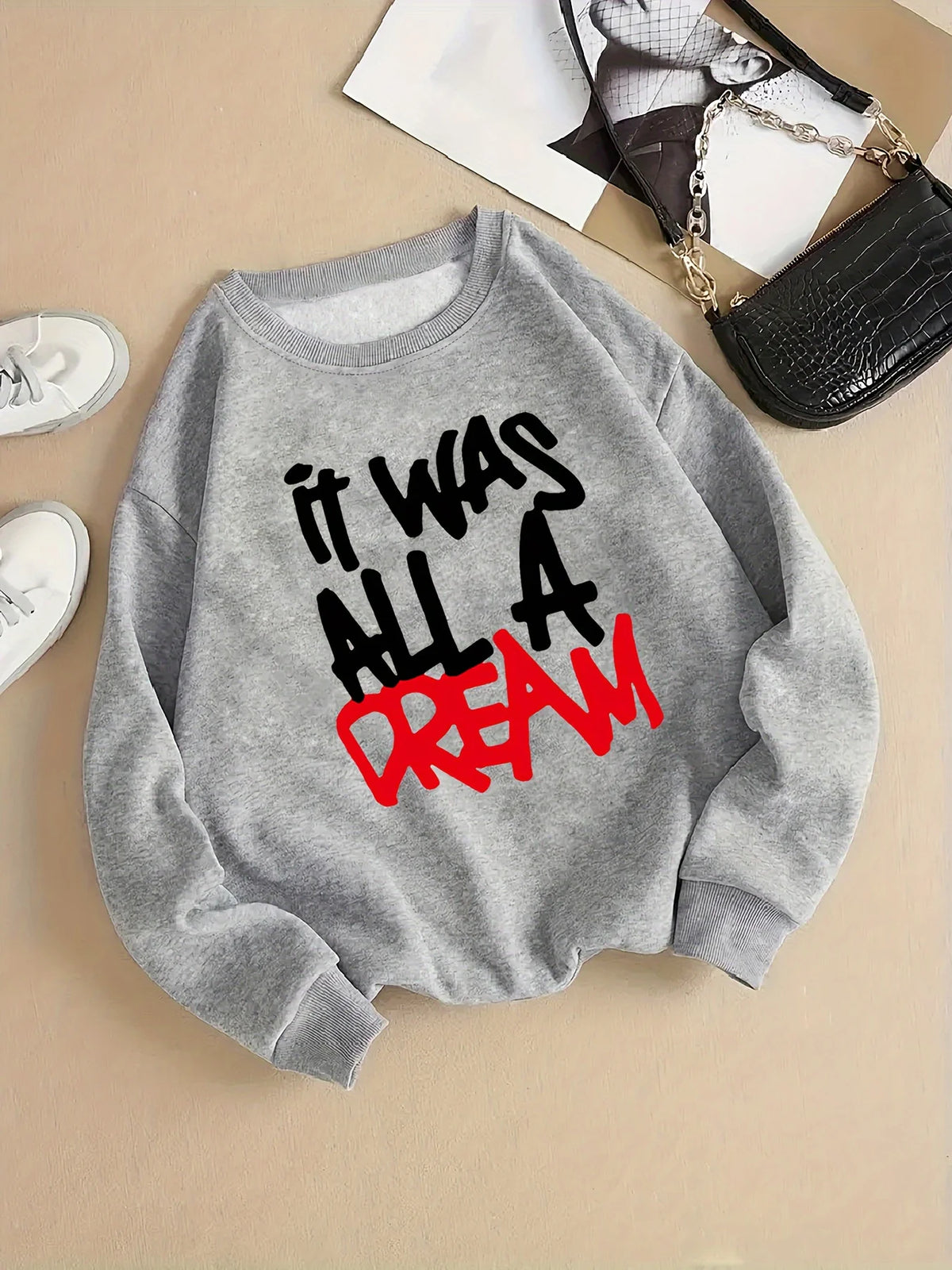 Pull Décontracté Femme – Imprimé It Was A