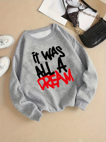 Pull Décontracté Femme – Imprimé It Was A