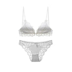 Ensemble de lingerie soutien-gorge et culotte Push Up en dentelle pour femmes
