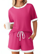 Ensemble short courts décontracté pour femmes