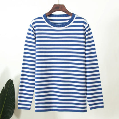 Pull Rayé Femme – Maille Élégante