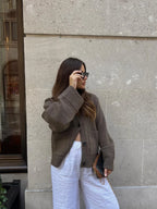 Cardigan décontracté à col en V pour femmes