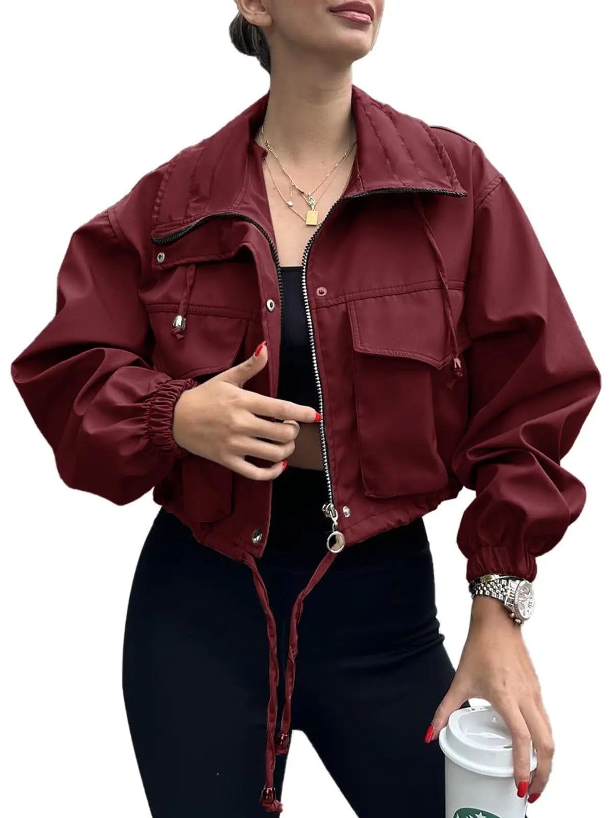 Veste Courte Femme – Zippée et Décontractée