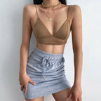 Soutien-gorge effet push-up en coton sans couture pour femmes