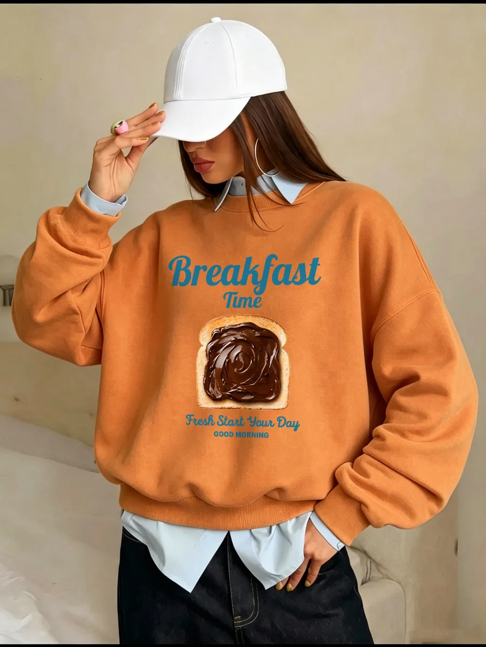Sweat-shirt à capuche décontracté pour femmes
