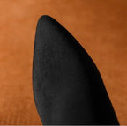 Bottines à talons hauts en velours noir pour femmes