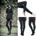 Leggings à lacets gothiques pour femmes