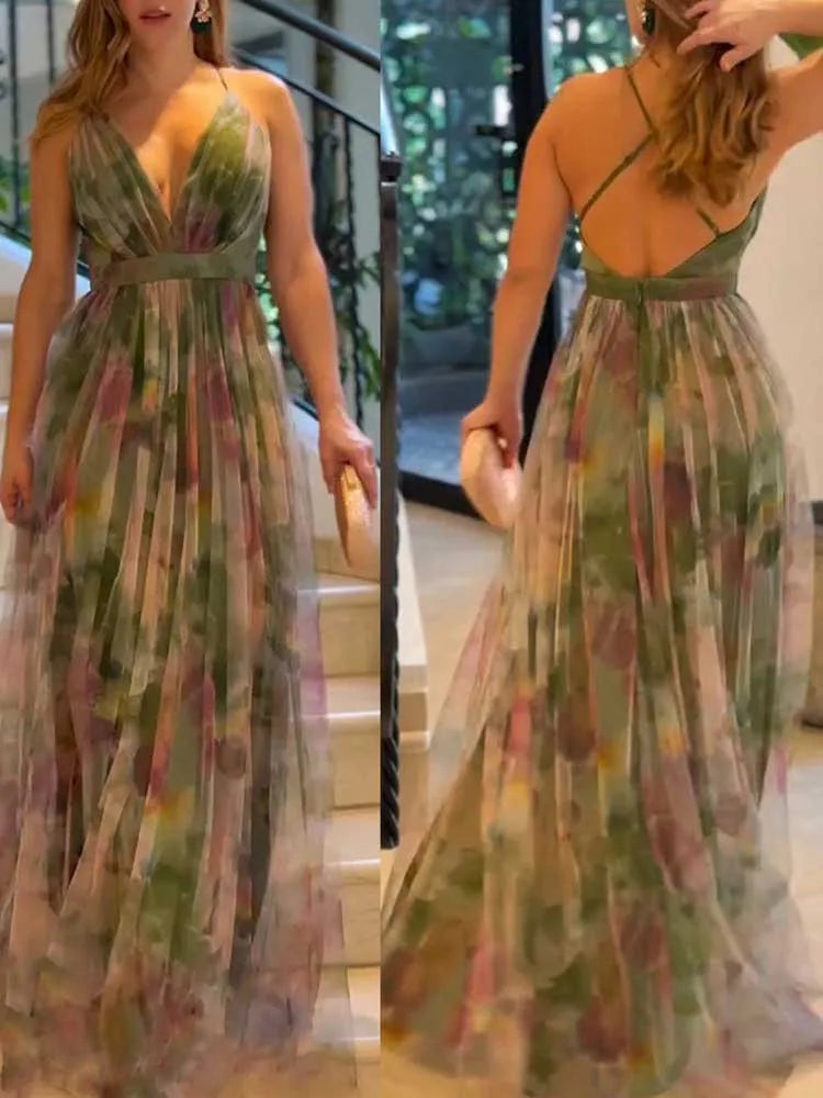 Robe Longue Taille Haute Femme – Style Élégant