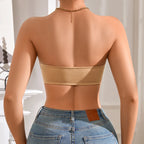 Soutien-gorge sans bretelles amovible rembourré pour femmes