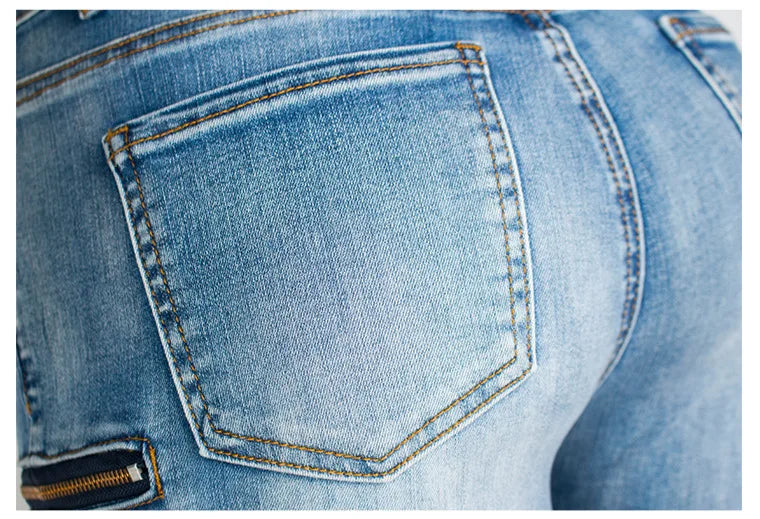 Pantalon  en jean extensible pour femmes