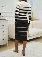 Robe à manches longues tricot pour femmes