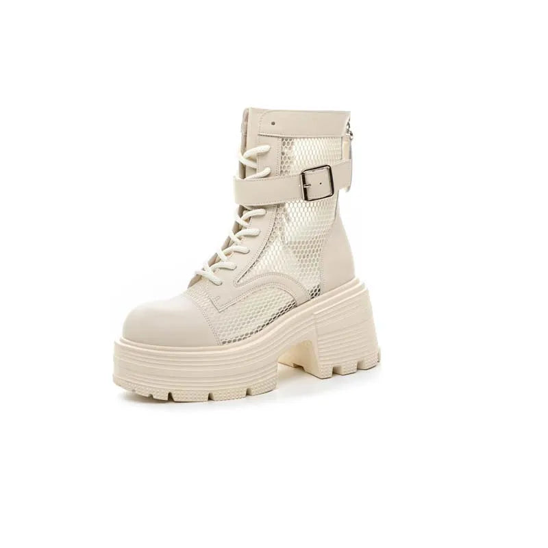 Bottines en cuir verni pour femmes