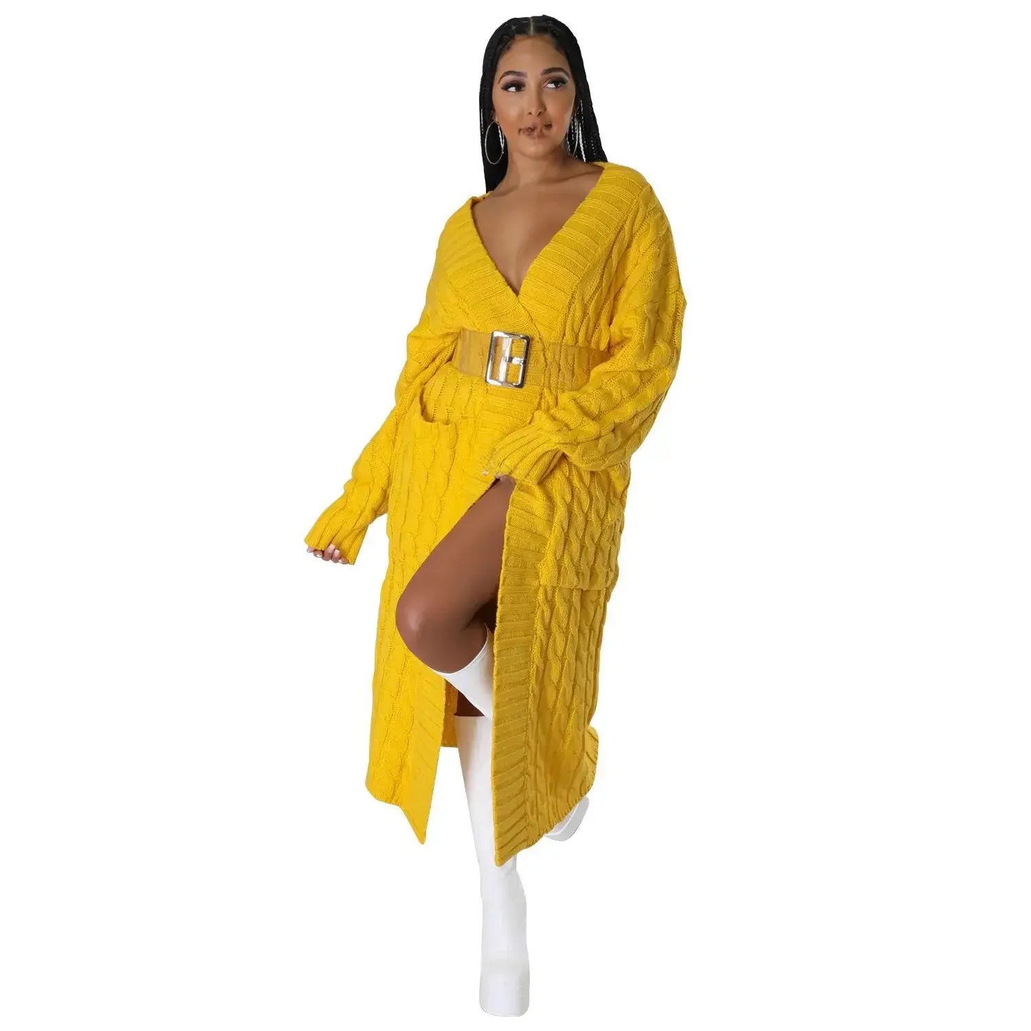 Pull-veste à manches longues sexy et décontracté pour femmes