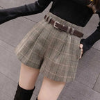 Short cargo taille haute pour femmes