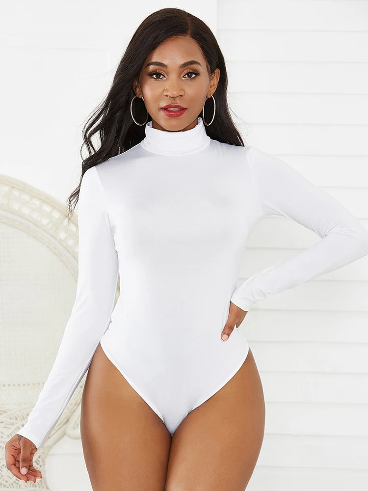Body à col roulé pour femmes