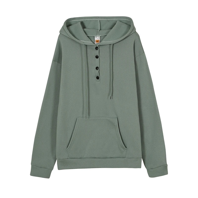 Sweat à capuche ample et décontracté à manches longues pour femmes