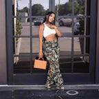 Pantalon long camouflage tendance pour femmes