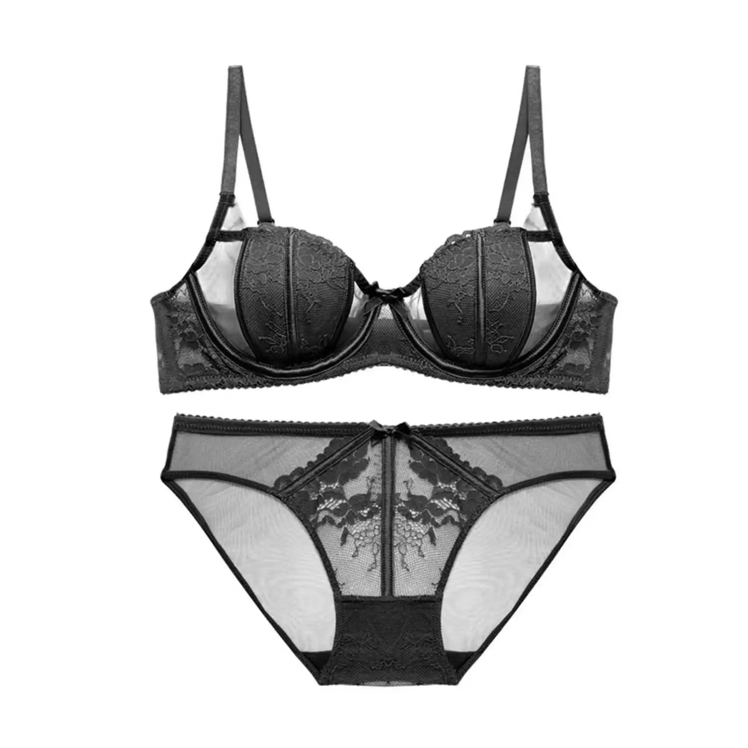 Soutien-gorge à armatures en dentelle française pour femmes