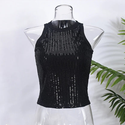 Gilet Léopard Femme – Coupe Moulante et Paillettes