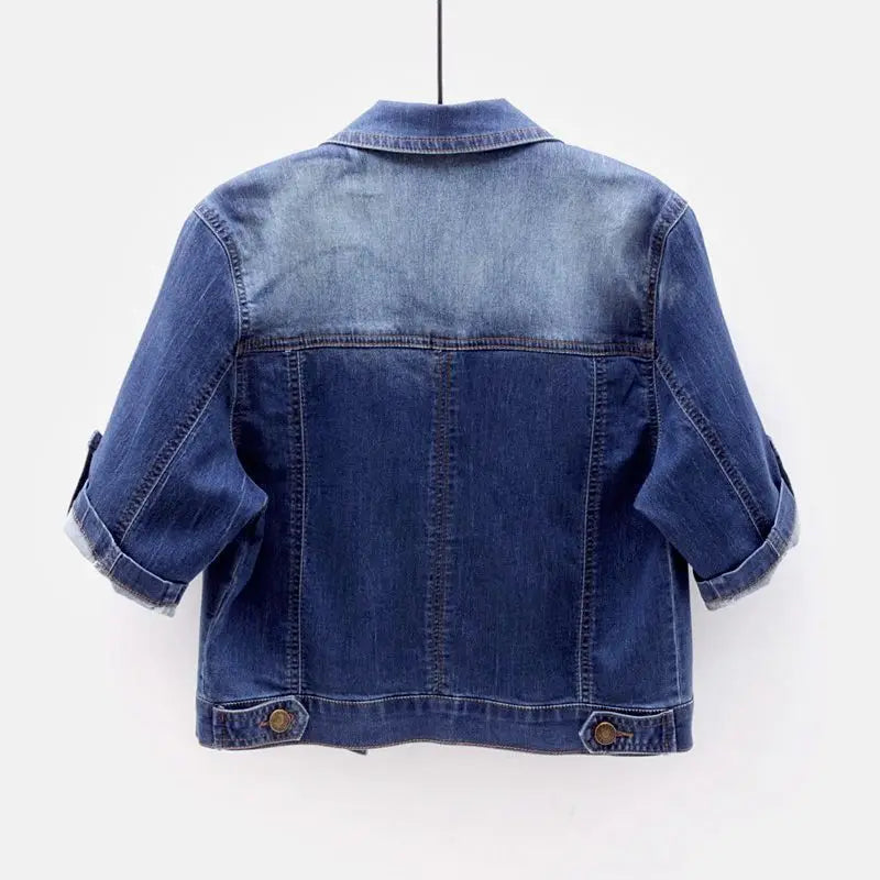 Veste en jean courte pour femmes