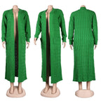 Cardigan long et torsadé pour femmes