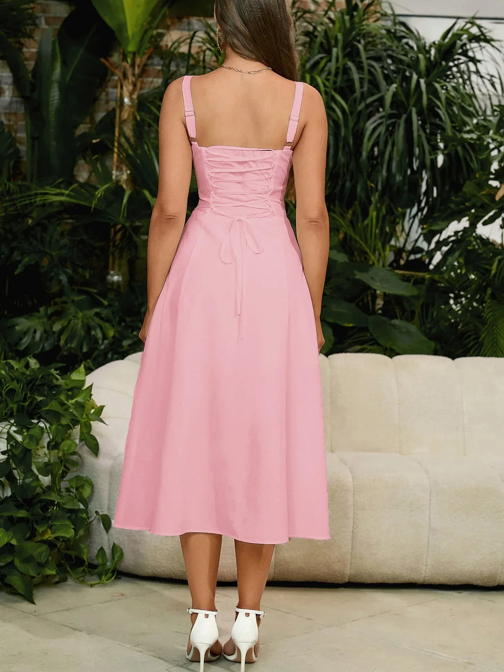 Robe longue sans manches pour femmes