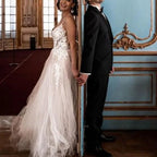 Robe de mariée longue en Tulle pour femmes