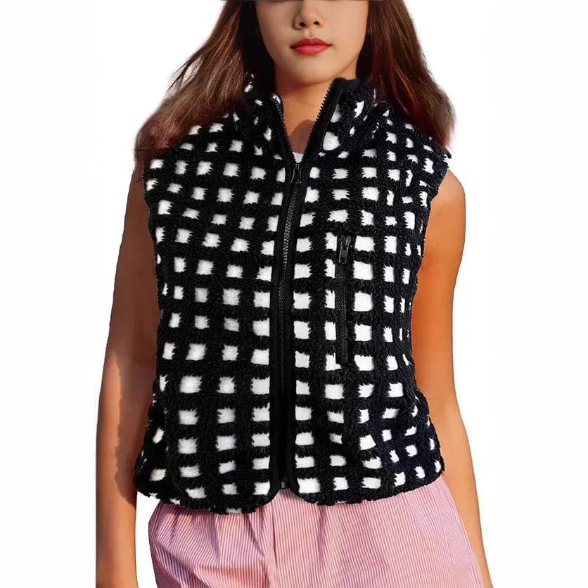 Gilet à fermeture éclair pour femmes