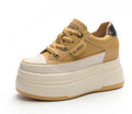 Baskets en cuir véritable femmes