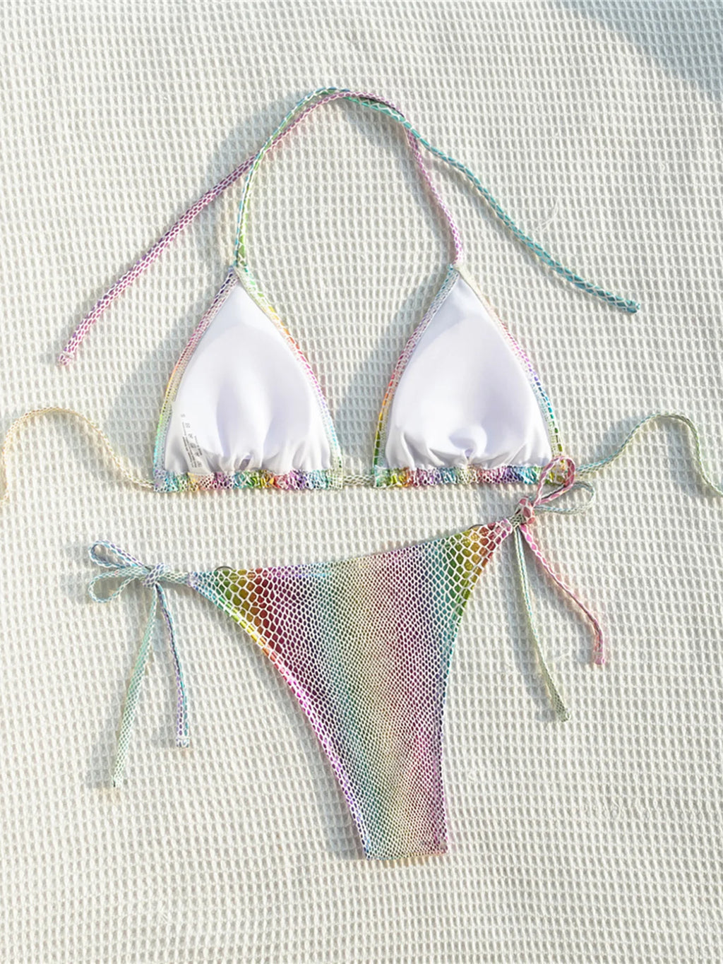 Maillot de bain deux pièces coloré pour femmes