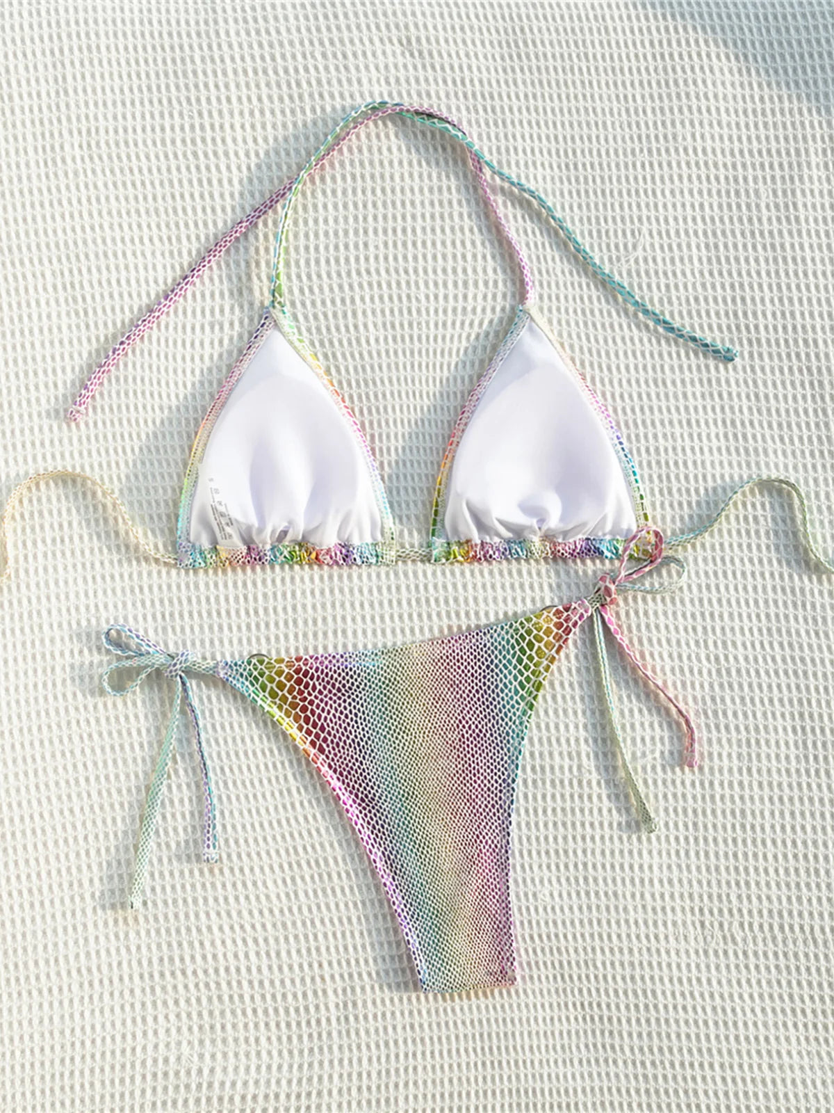Maillot de bain deux pièces coloré pour femmes