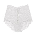 Culottes taille haute en dentelle transparente pour femmes