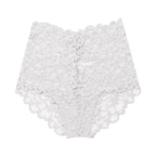 Culottes taille haute en dentelle transparente pour femmes