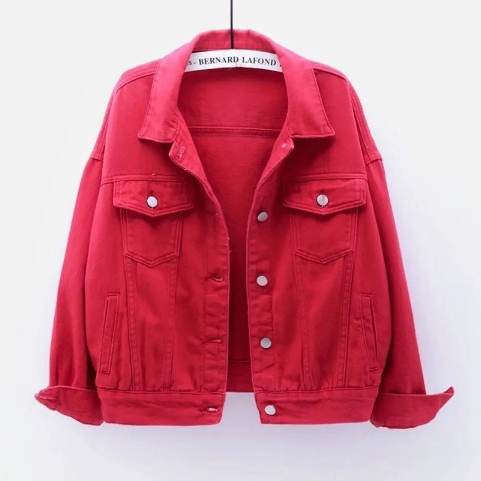 Veste en jean blanc pour femmes