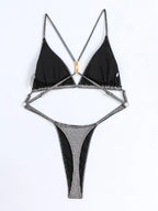 Maillot de bain une pièce en cuir PU pour femmes