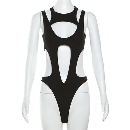 Body Noir Femme – Style Gothique Cyber