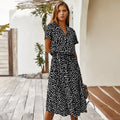 Robe longue à imprimé floral pour femmes