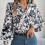Chemise élégante à simple boutonnage pour femmes