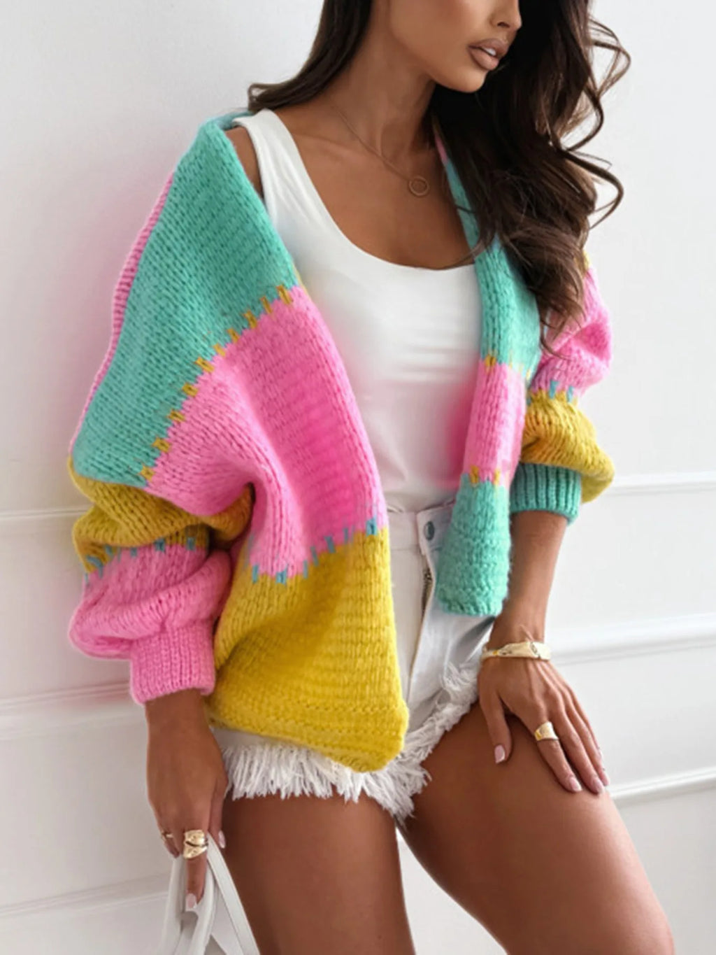 Cardigan à coupe ample et décontractée pour femmes