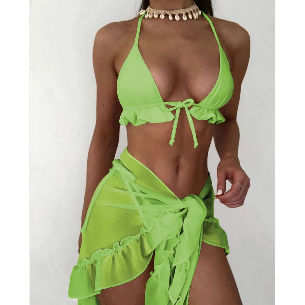 Maillot de bain trois pièces pour femme