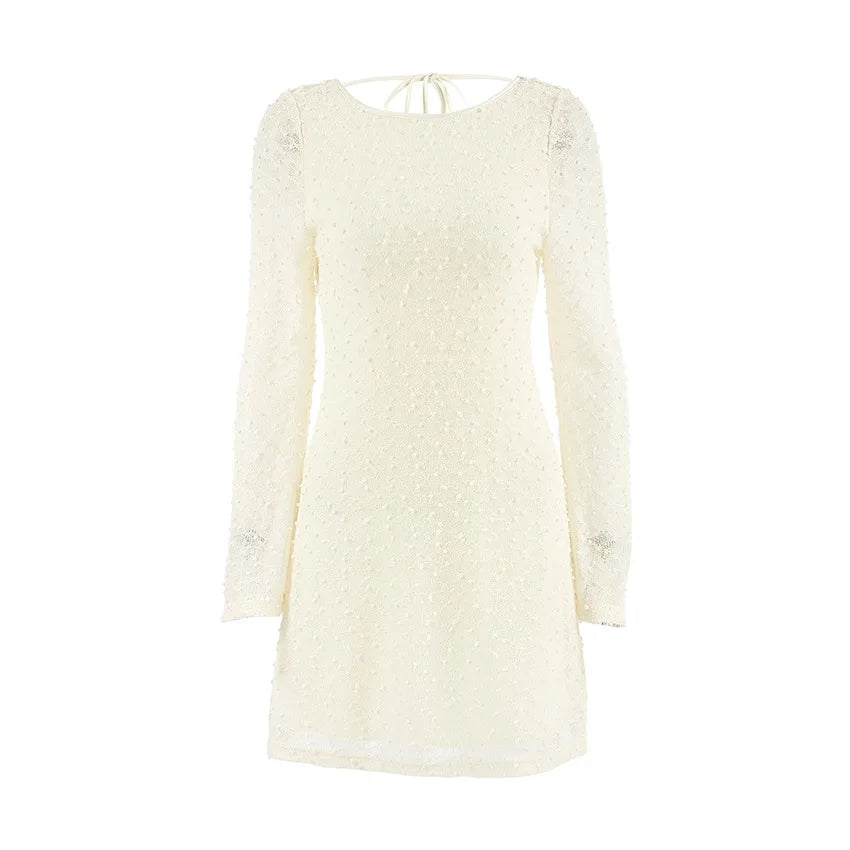 Robe courte moulante sexy en jacquard convexe pour femmes