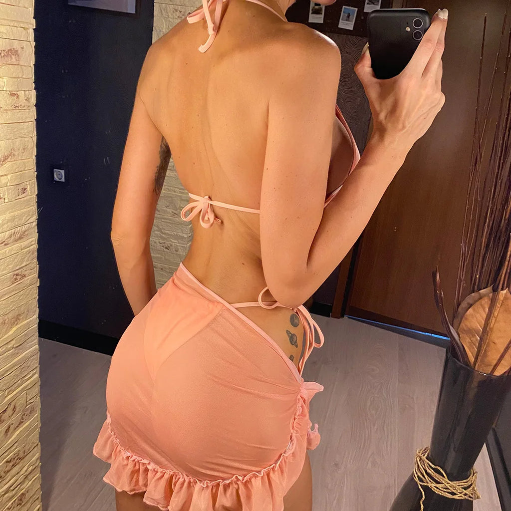 Maillot de bain trois pièces pour femme