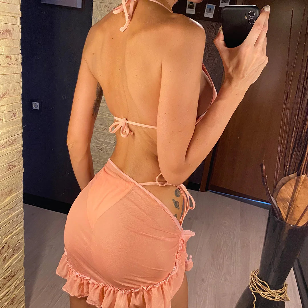 Maillot de bain trois pièces pour femme