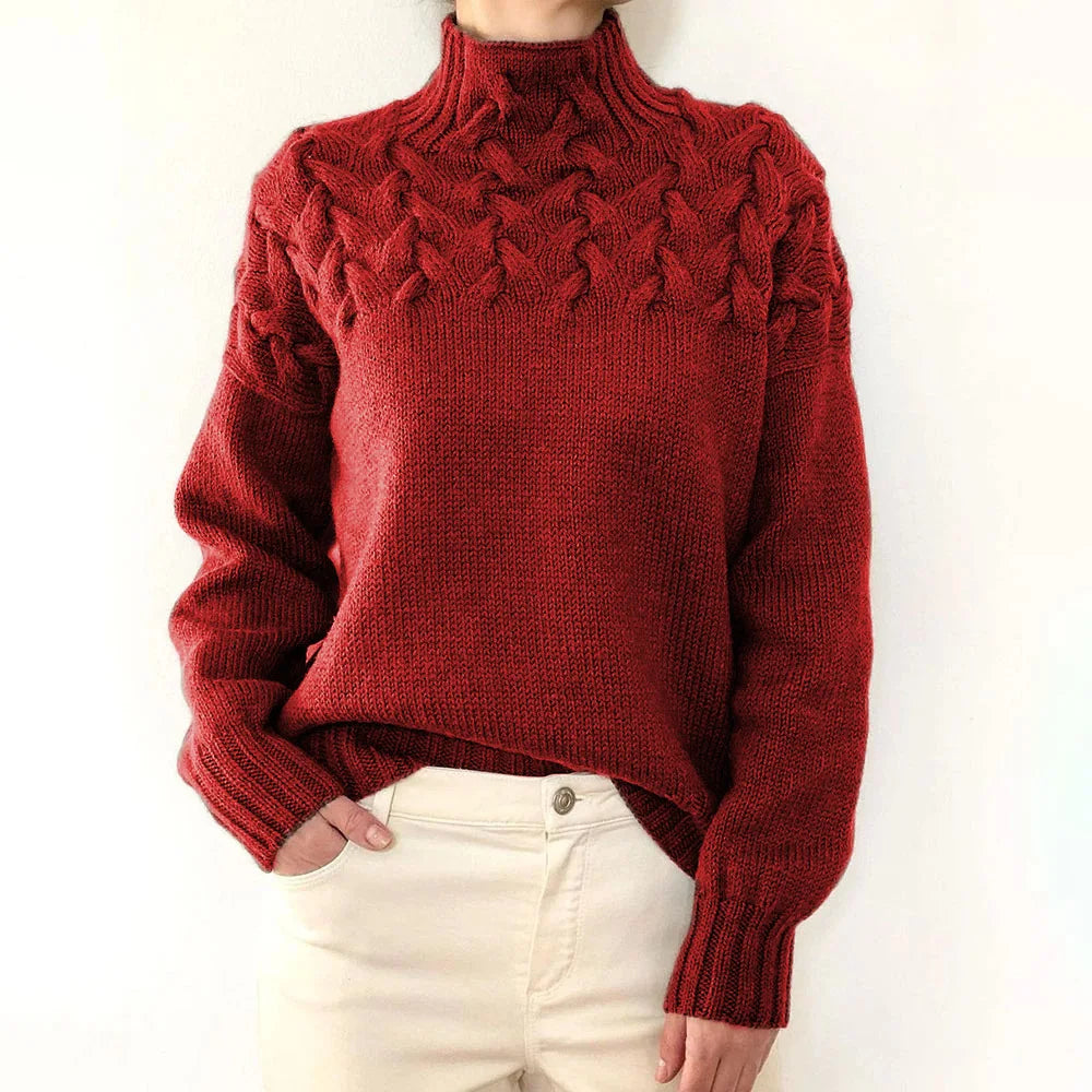 Pull en maille à manches longues pour femmes